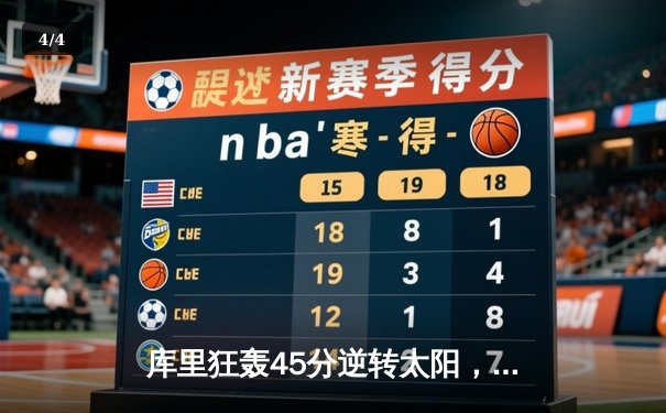 库里狂轰45分逆转太阳，勇士加时险胜捍卫主场 - 4